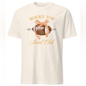 Gildan Cream and Orange Social Club Tee